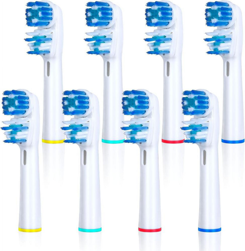 Replacement Brush Heads Compatible with  B- Double Clean Design, Double Clean Brush Heads, Compatible with Braun  Dual Clean Electric Toothbrush - Pack of 4