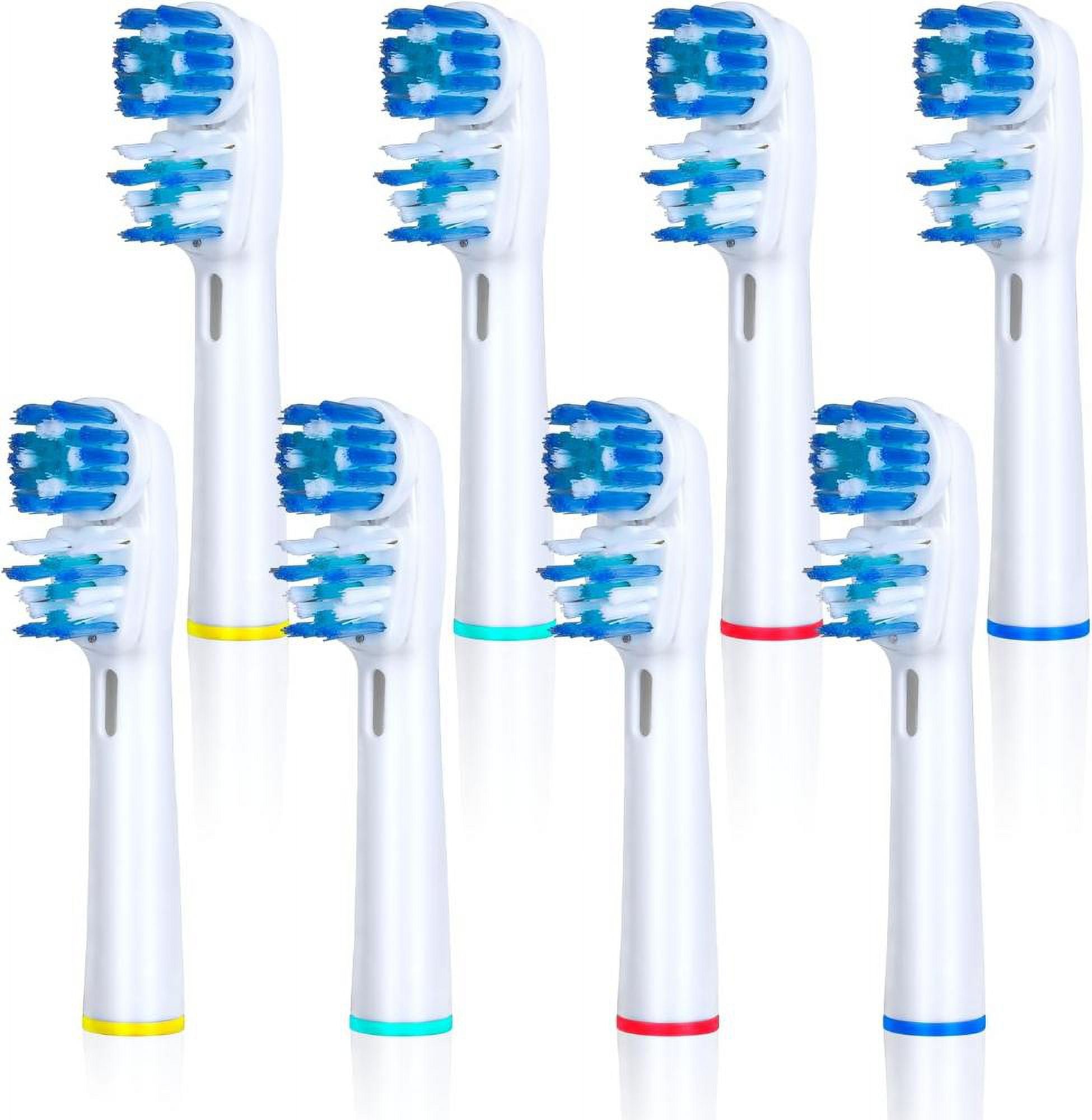 Replacement Brush Heads Compatible with  B- Double Clean Design, Double Clean Brush Heads, Compatible with Braun  Dual Clean Electric Toothbrush - Pack of 4