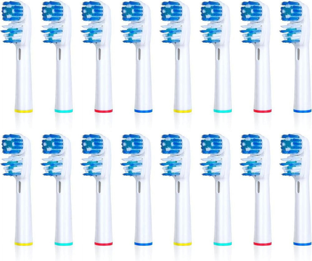 Replacement Brush Heads Compatible with  B- Double Clean Design, Double Clean Brush Heads, Compatible with Braun  Dual Clean Electric Toothbrush - Pack of 4