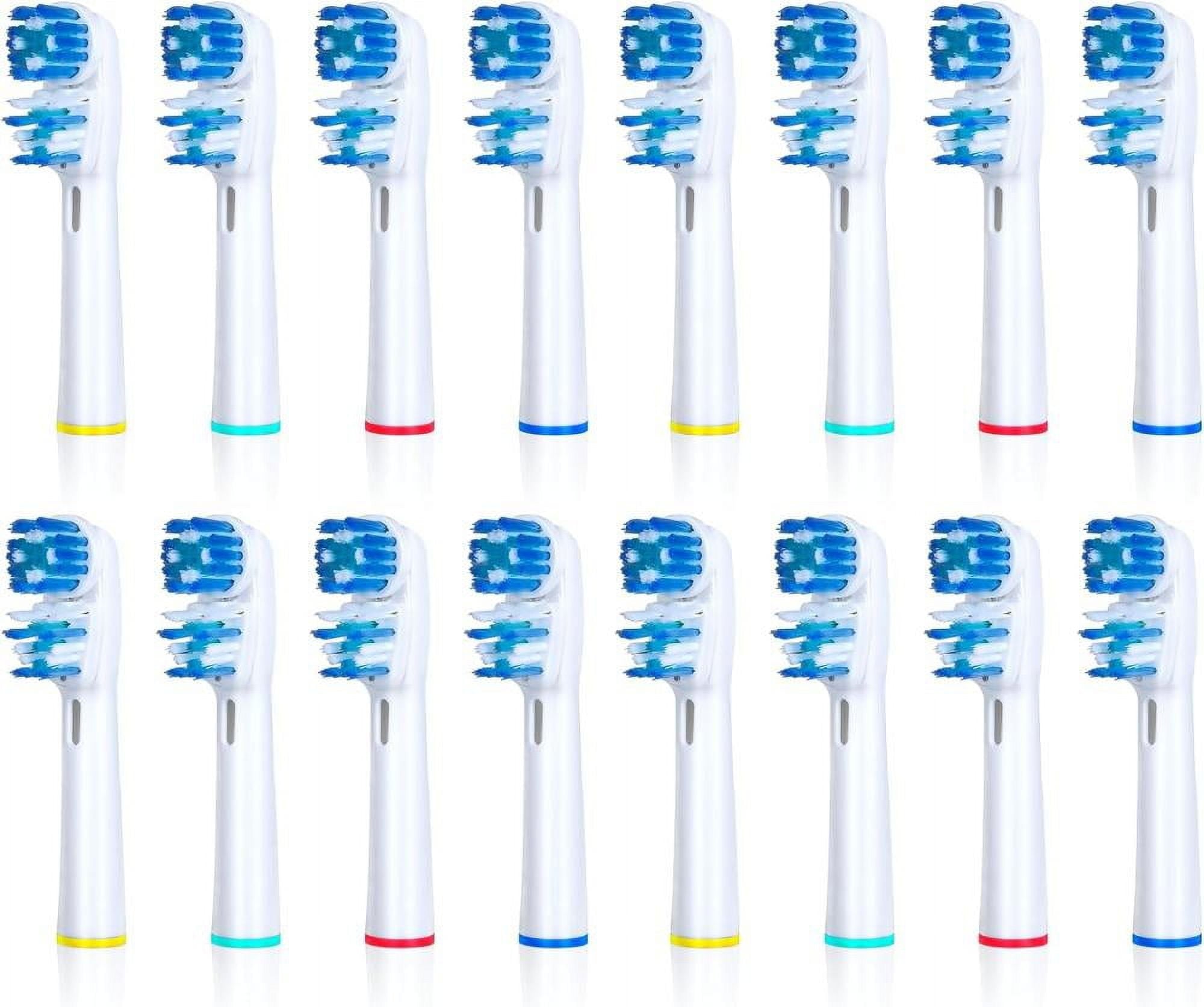 Replacement Brush Heads Compatible with  B- Double Clean Design, Double Clean Brush Heads, Compatible with Braun  Dual Clean Electric Toothbrush - Pack of 4