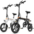 EB3 Electric Bike Adults 21mph, 500W Peak Motor, 270Wh Battery, Rear Suspension, 3 Levels Assist, 14" Folding Ebike for Adults and Teens, Complies to UL2849