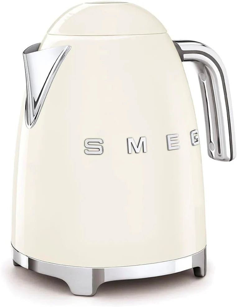 Retro style 7-tank electric kettle, featuring automatic power-off function, detachable base and water level indicator, with matte Canobrandt finish.