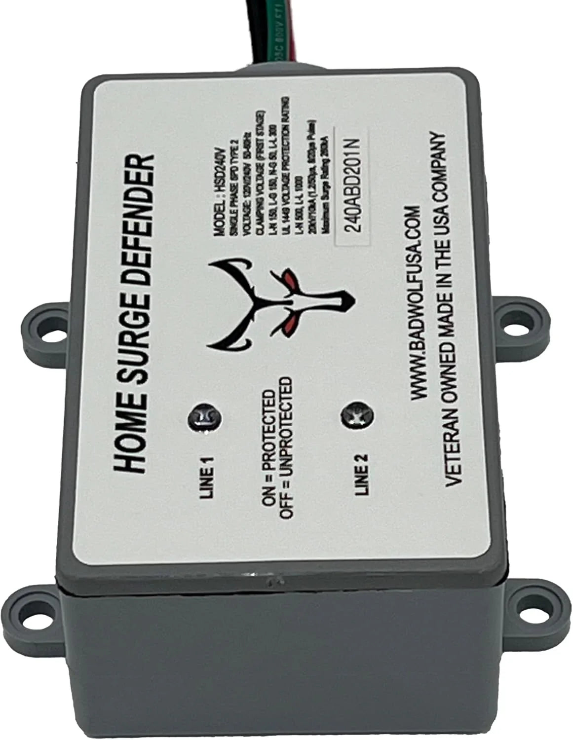Whole House EMP Surge Protector, 260kA of Surge Protection to Help Shield Your Home from Lightning, EMP, CME and Solar Flare Damage.