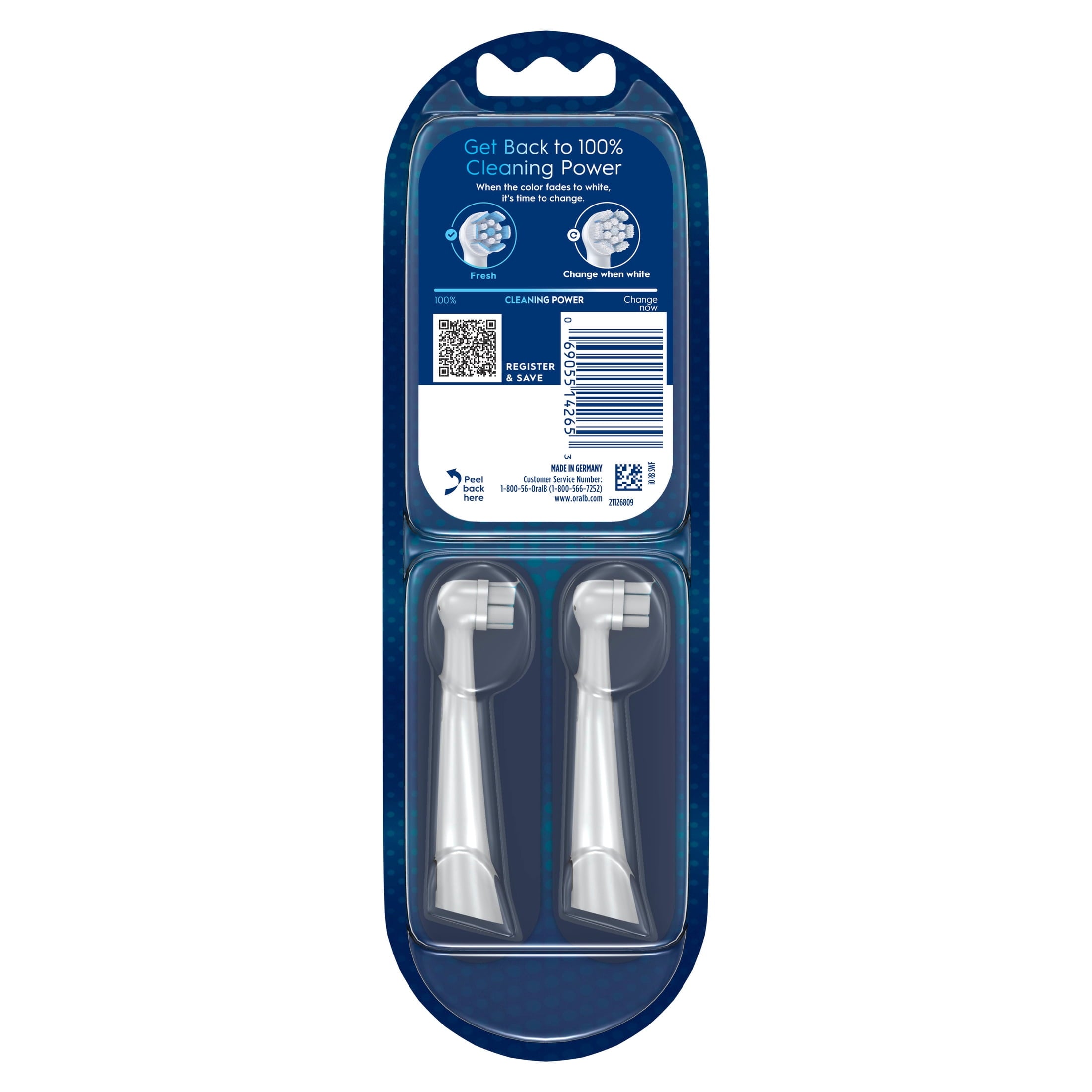 Toothbrush, iO Gum &amp; Sensitive Replacement Heads, Electric Toothbrush Brush Heads, White, 4 Count