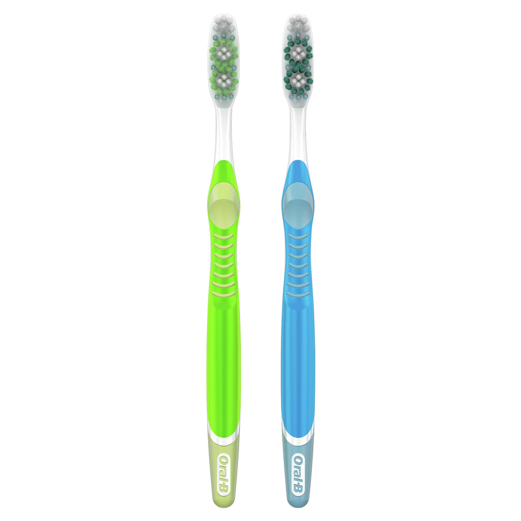 Vivid Whitening Manual Toothbrush, Medium, 2 Count