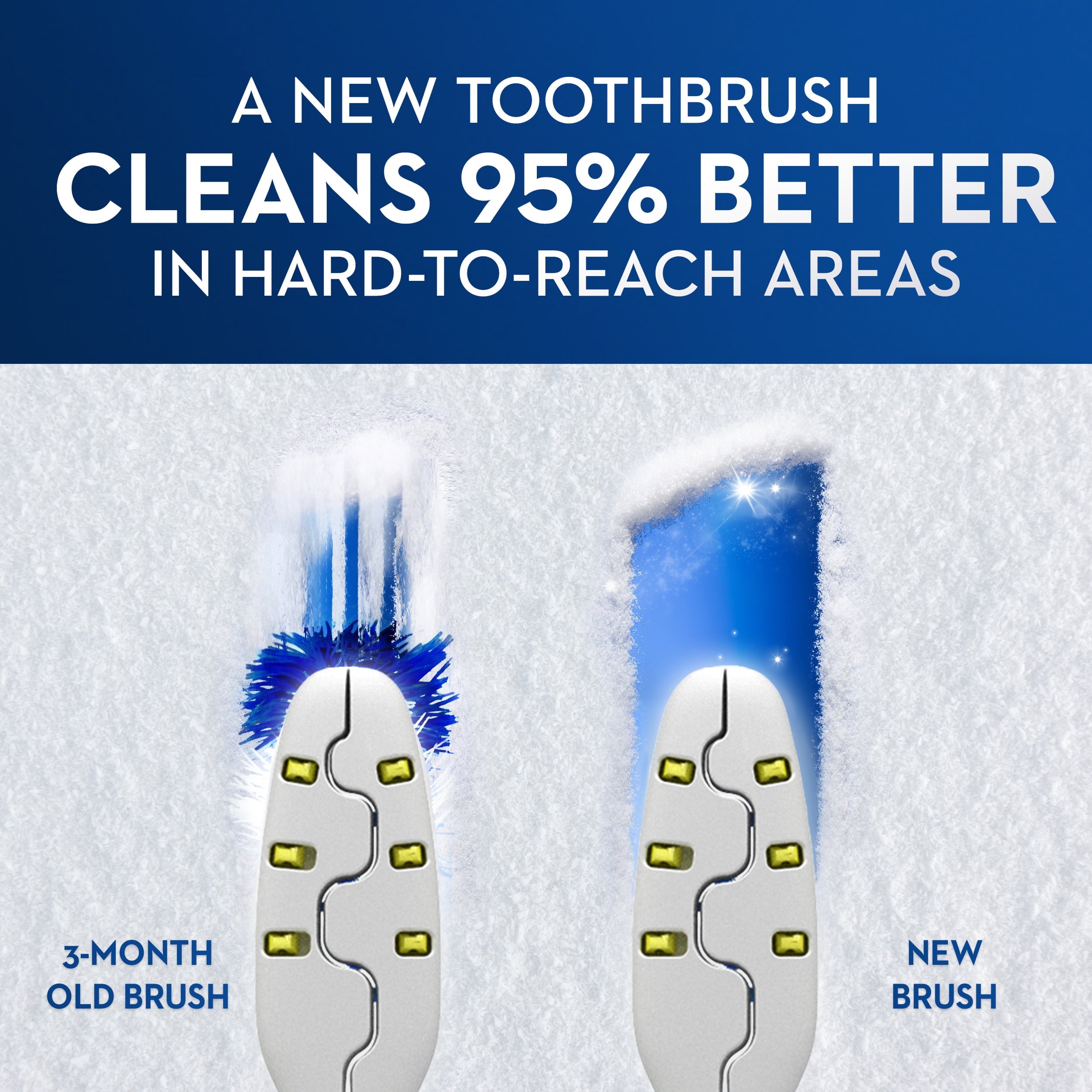 Vivid Whitening Manual Toothbrush, Medium, 2 Count