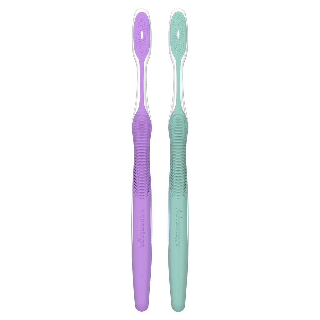 Vivid Whitening Manual Toothbrush, Medium, 2 Count