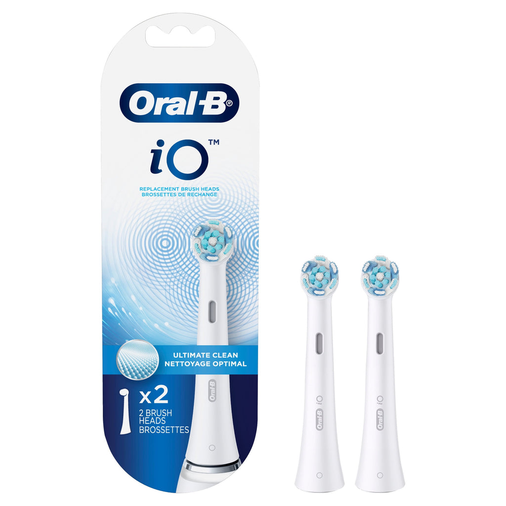 Toothbrush Heads, iO Ultimate Clean Replacement Brush Heads, White, 2 count