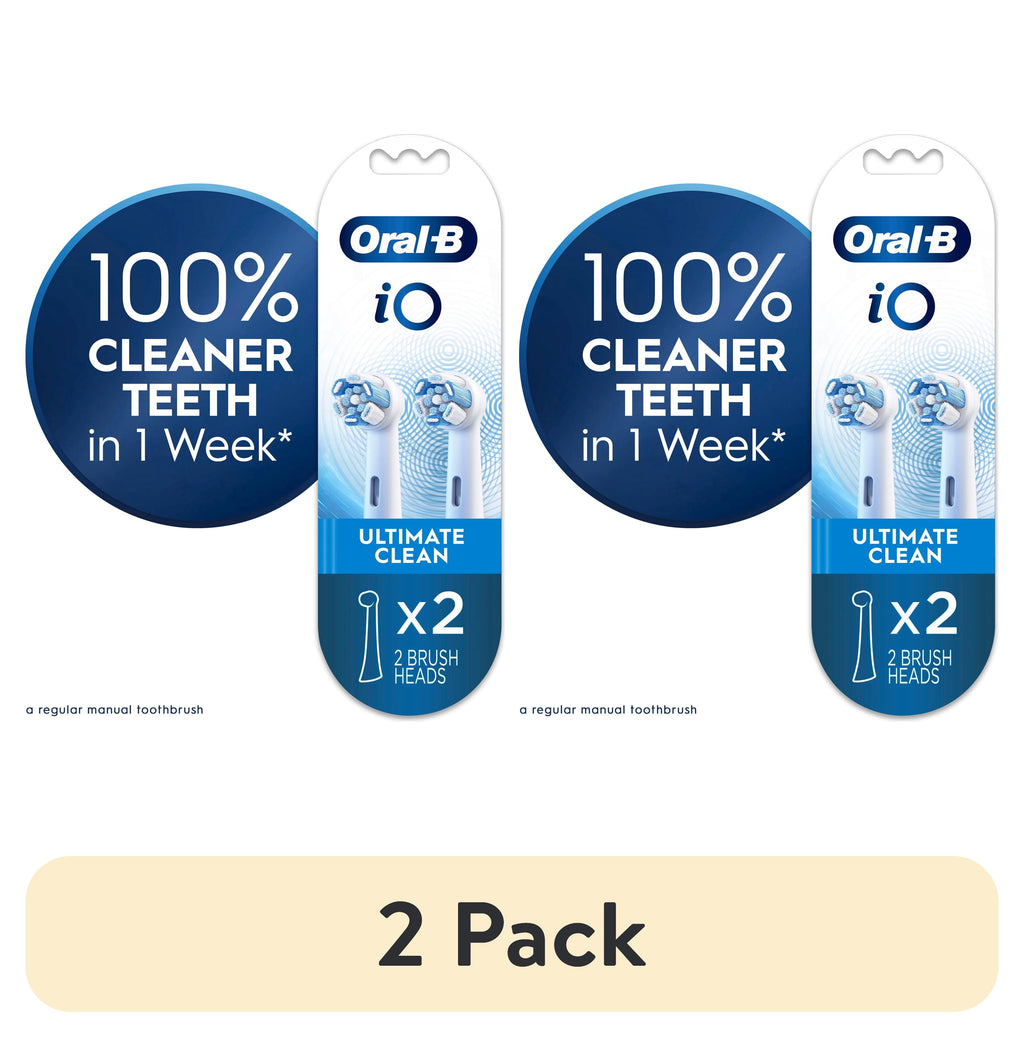 Toothbrush Heads, iO Ultimate Clean Replacement Brush Heads, White, 2 count