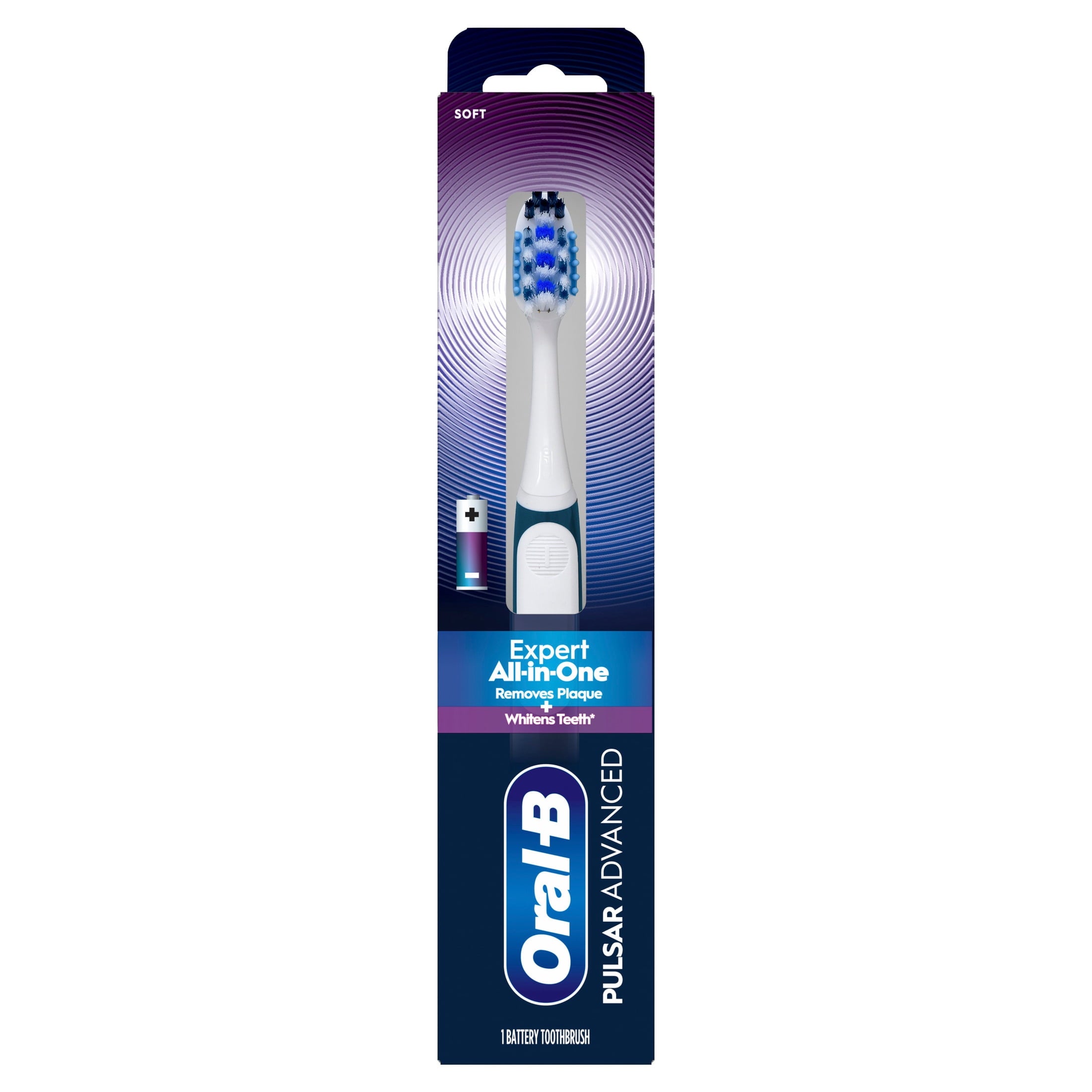 Toothbrush, Advanced All-in-One Soft Toothbrush, 1 Count