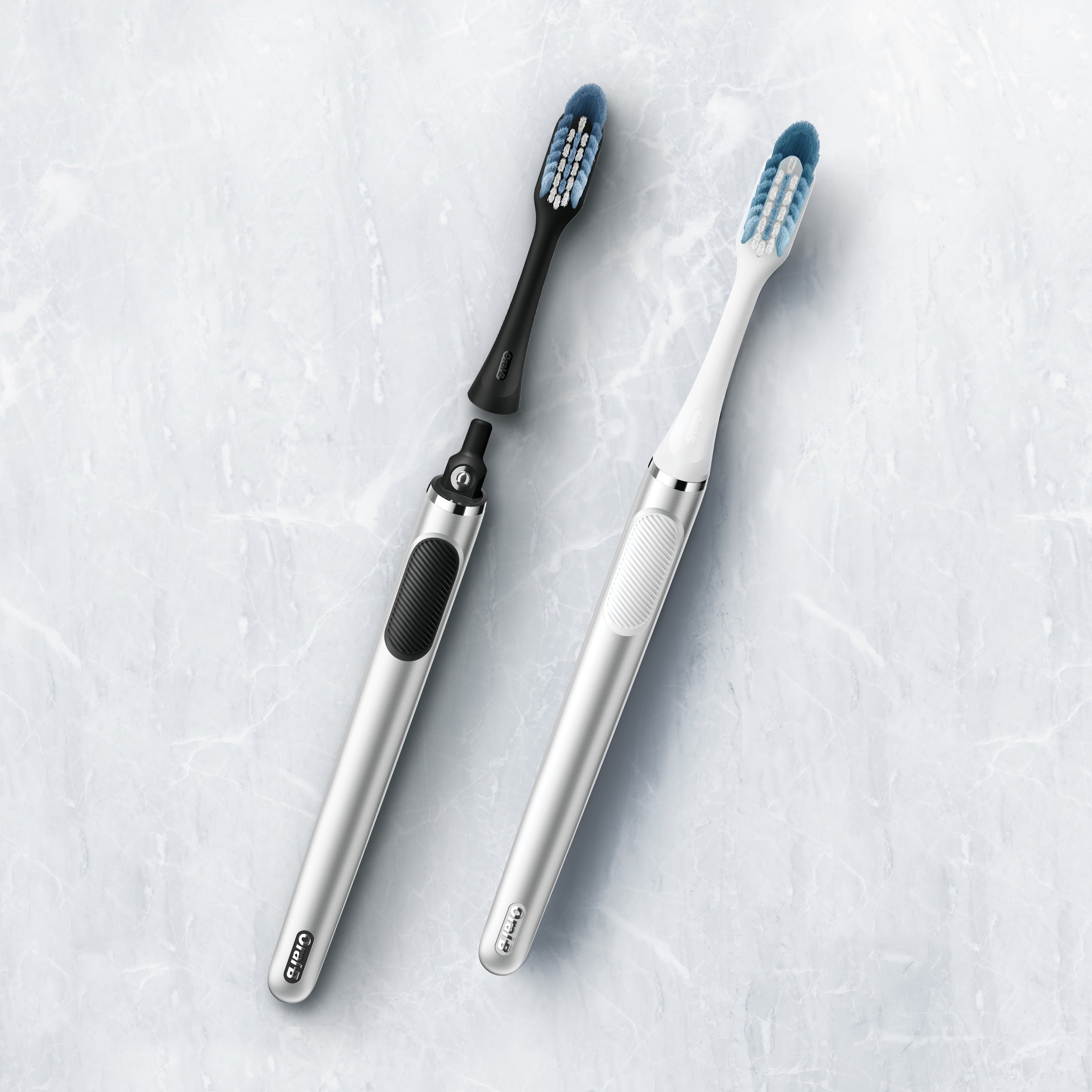 Clic Manual Toothbrush with Magetic Brush Mount, White, 1 Ct