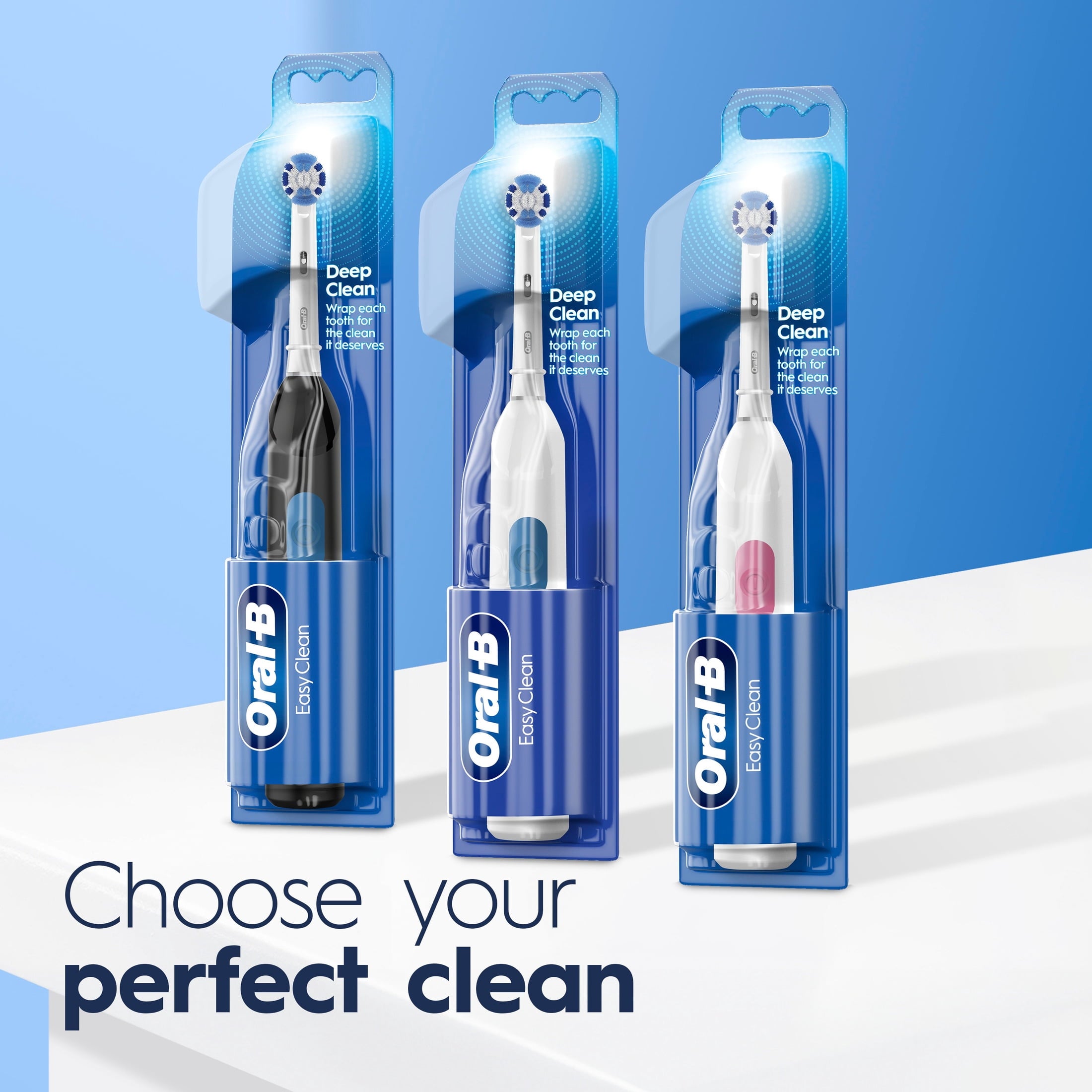 Toothbrush, Easy Clean Compact Head Battery Powered Electric Toothbrush, White, for and Children 3+