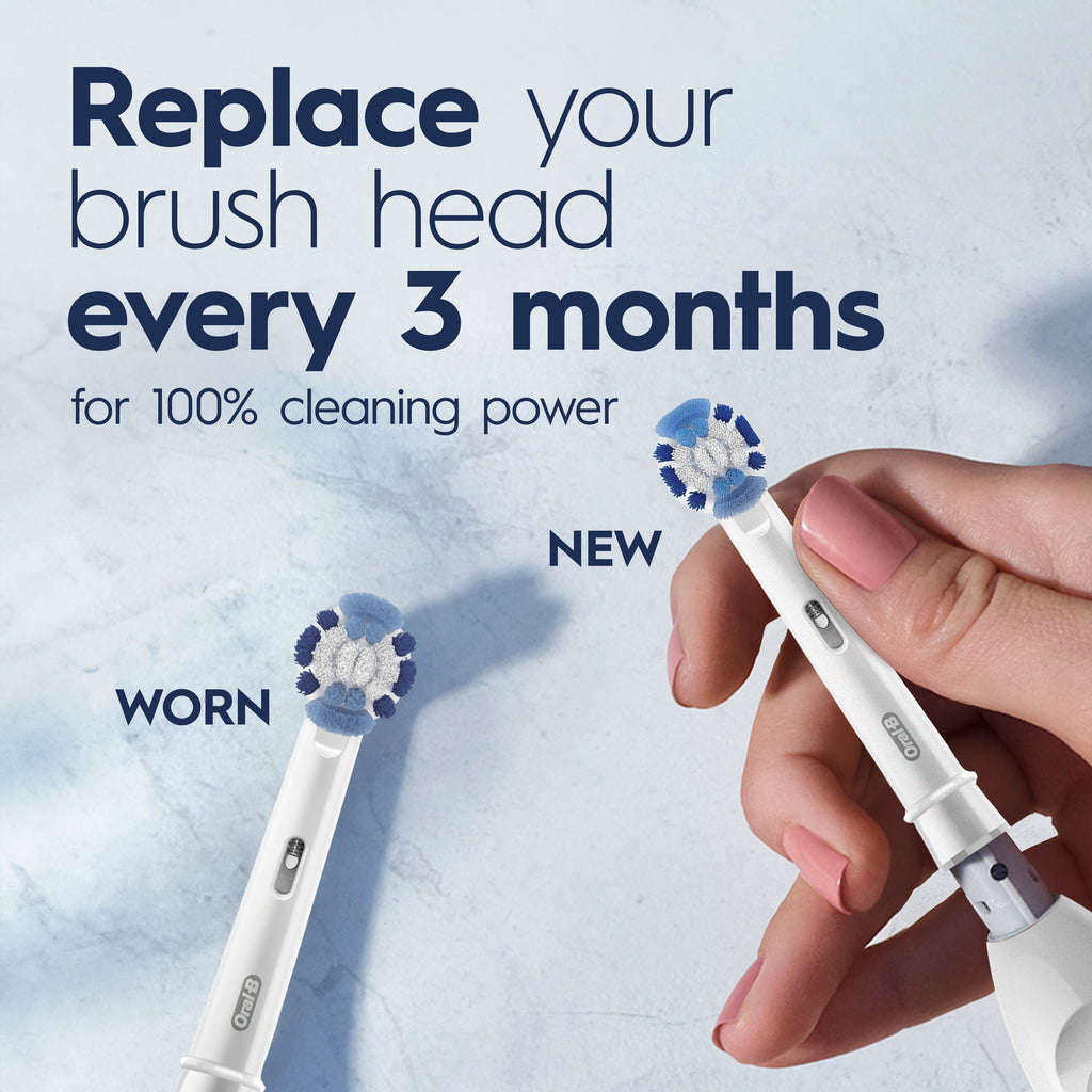Toothbrush, Easy Clean Compact Head Battery Powered Electric Toothbrush, White, for and Children 3+