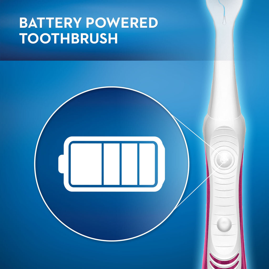 Pulsar Whitening Battery Electric Toothbrush, Soft, 2 Ct