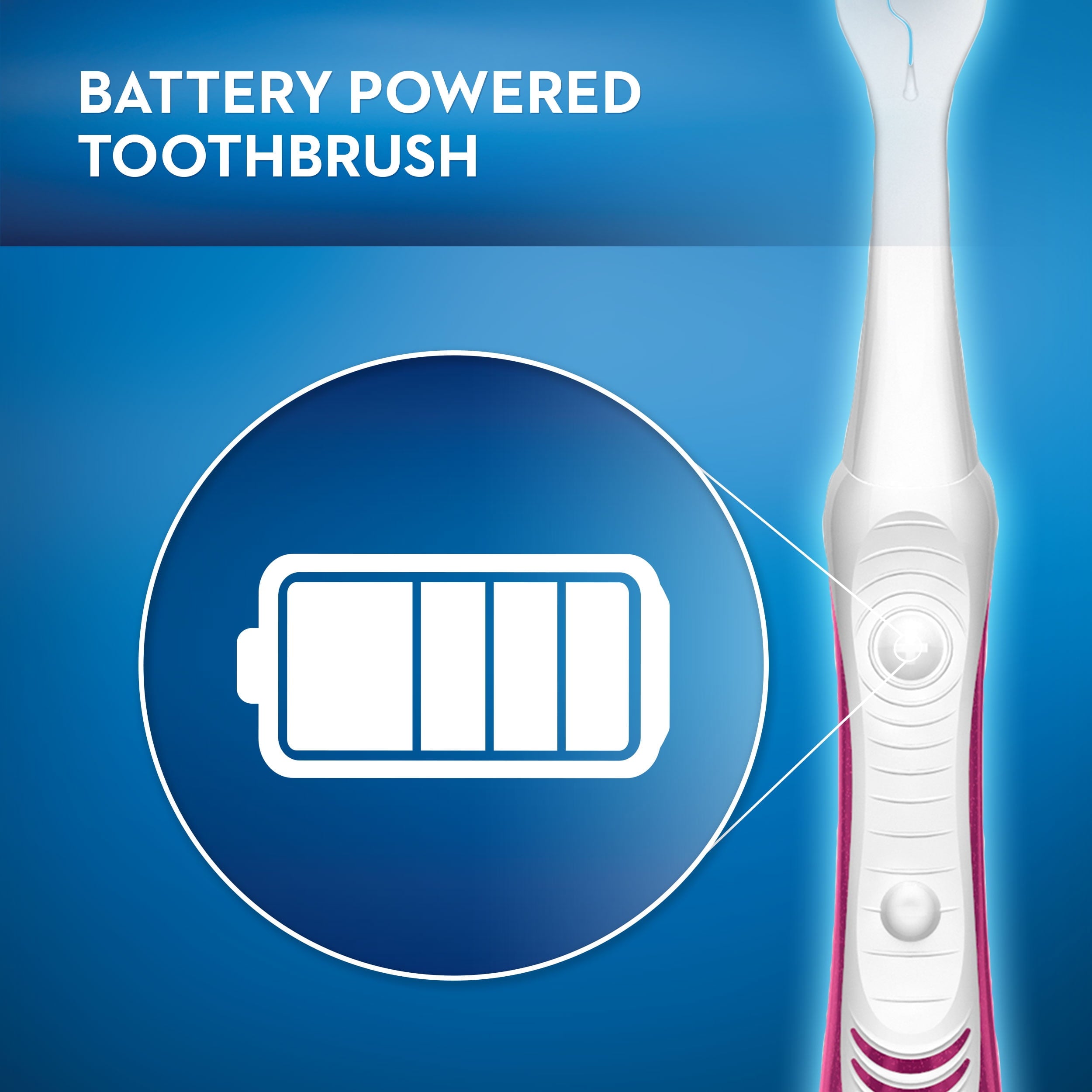 Pulsar Whitening Battery Electric Toothbrush, Soft, 2 Ct