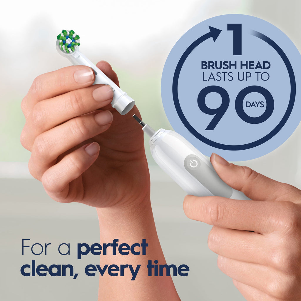 Toothbrush, Pro 1000 Rechargeable Electric Toothbrush, White, 1 Count, Adults and Children 3+