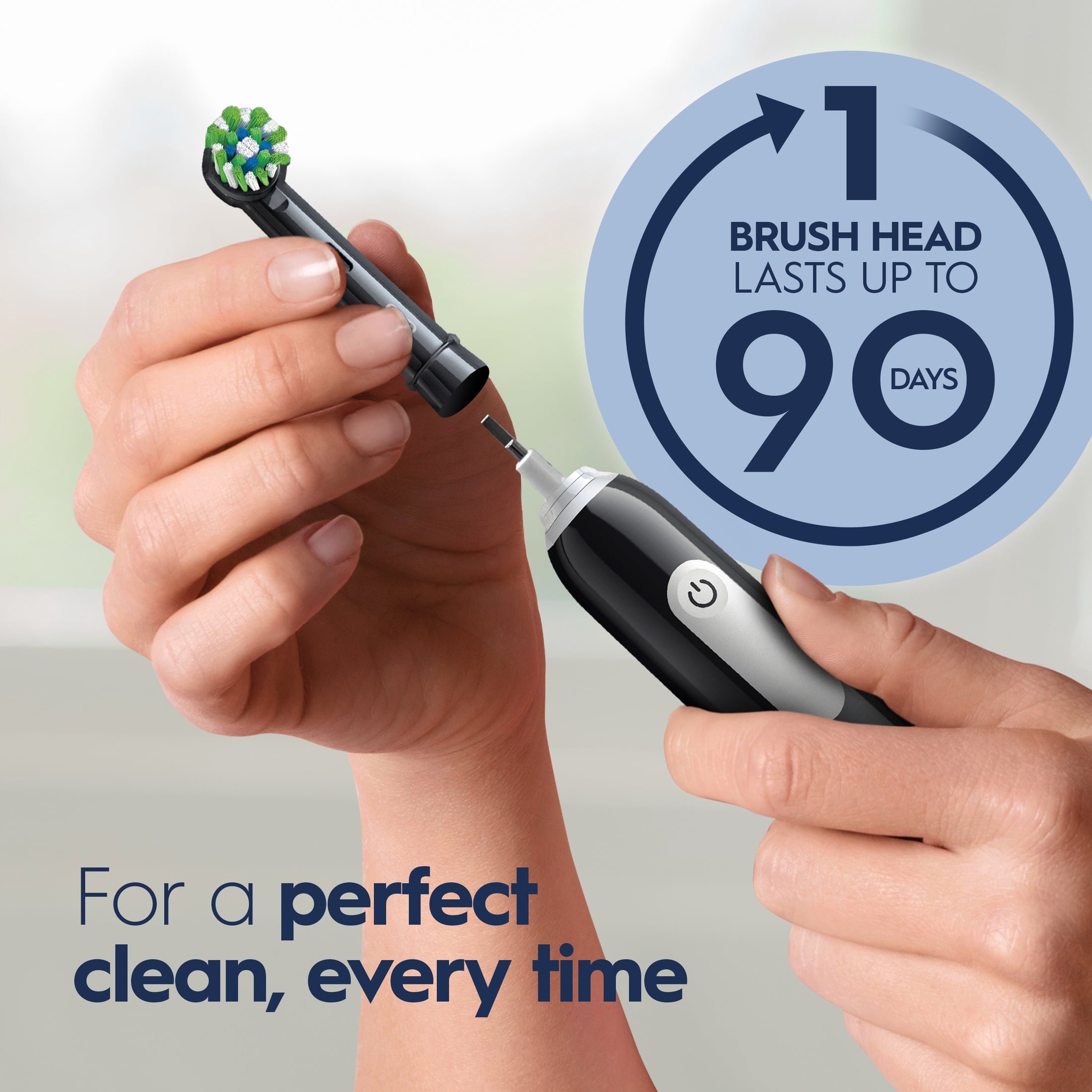 Toothbrush, Pro 1000 Rechargeable Electric Toothbrush, White, 1 Count, Adults and Children 3+