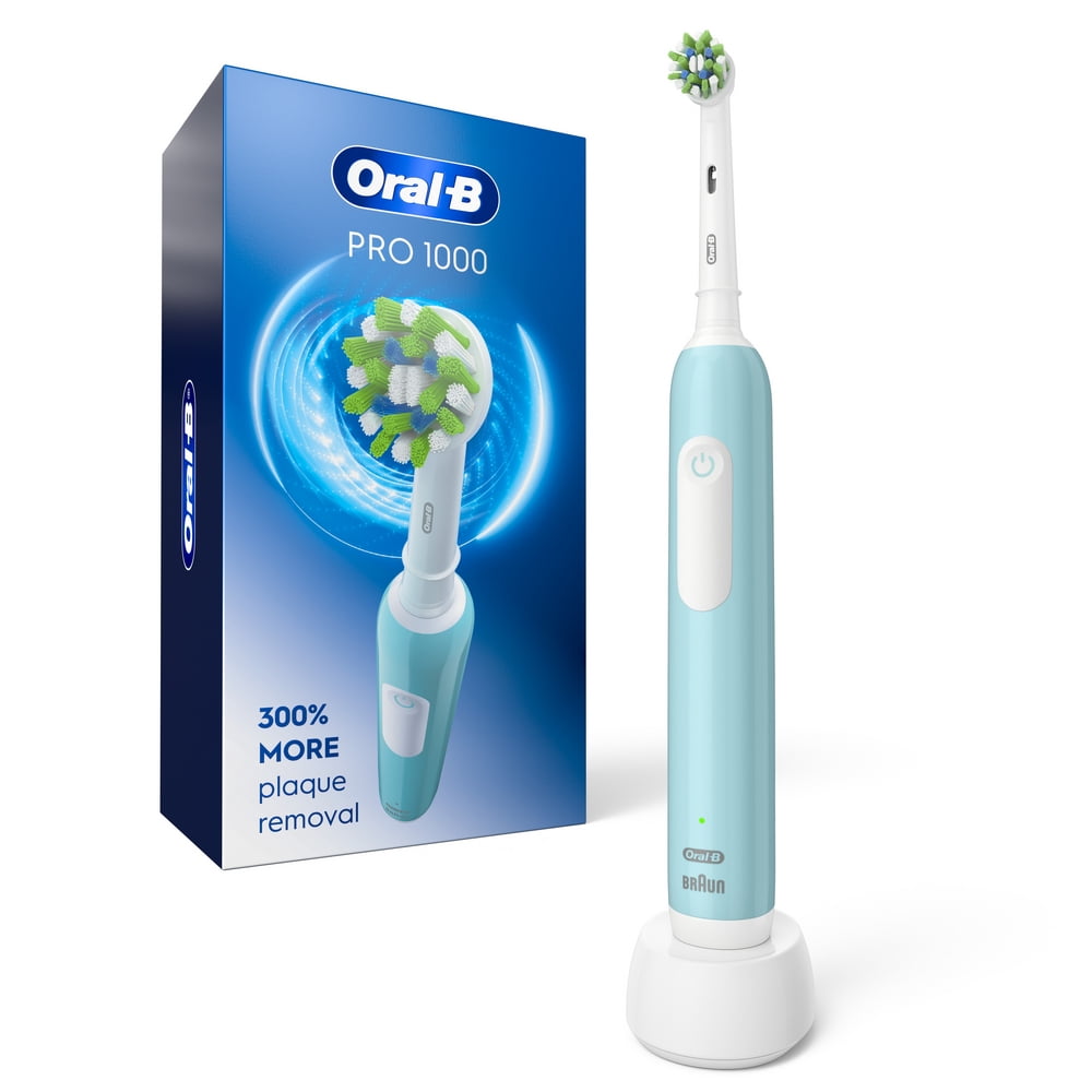 Toothbrush, Pro 1000 Rechargeable Electric Toothbrush, White, 1 Count, Adults and Children 3+