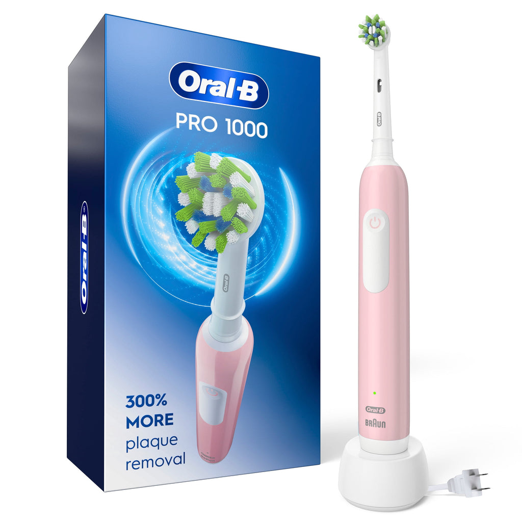 Toothbrush, Pro 1000 Rechargeable Electric Toothbrush, White, 1 Count, Adults and Children 3+