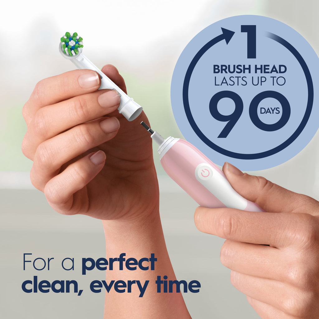 Toothbrush, Pro 1000 Rechargeable Electric Toothbrush, White, 1 Count, Adults and Children 3+