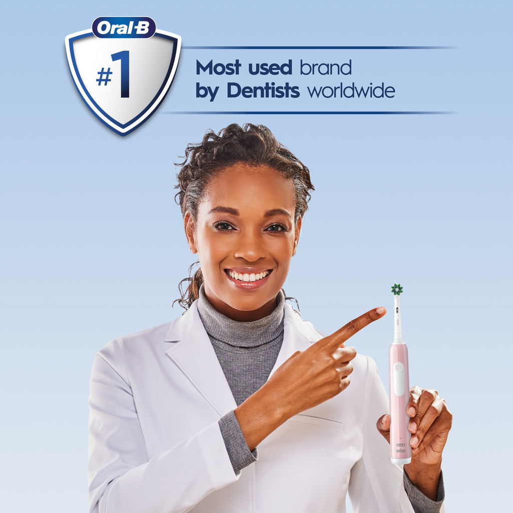 Toothbrush, Pro 1000 Rechargeable Electric Toothbrush, White, 1 Count, Adults and Children 3+