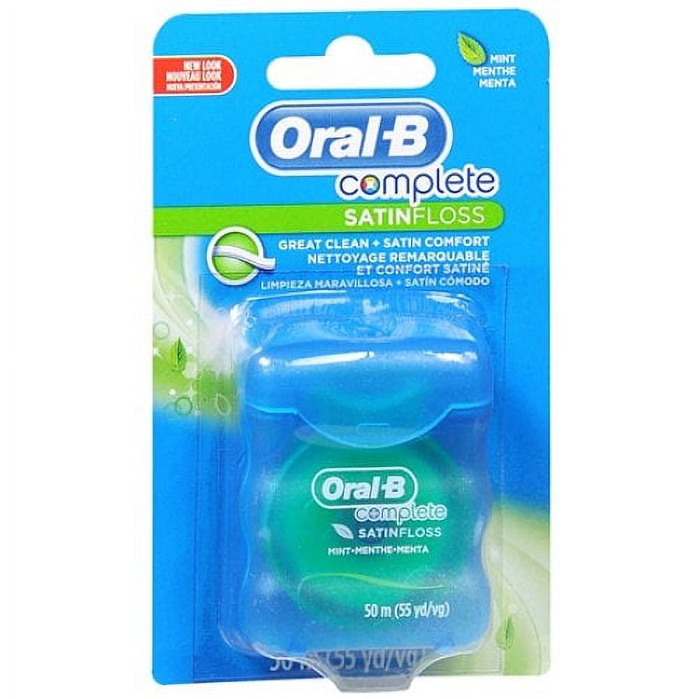 Satinfloss Dental Floss, Mint - 55 Yards, 6 Pack