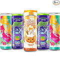 New  Energy Drinks Witches Brew, Sherbet Swirl, Pumpkin Cream Variety Pack Sugar-Free, Low-Calorie, 200mg Caffeine, Energy Boost Drink 12 fl oz (Total 5 cans) Repackaged