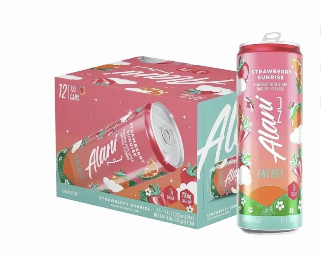 Energy Drink Variety Pack Cotton Candy and Strawberry Sunrise Flavors 24 Count 12 fl oz