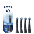 iO Series Ultimate Clean Electric Toothbrush Replacement Brush Heads for an Electric Toothbrush, 4 count, Black