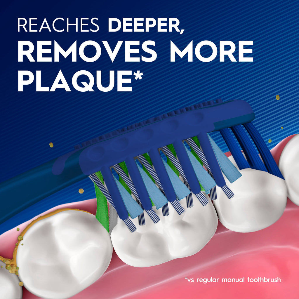 Toothbrush Pro Clean Cross Action, Deep Plaque Removal, 6 Count