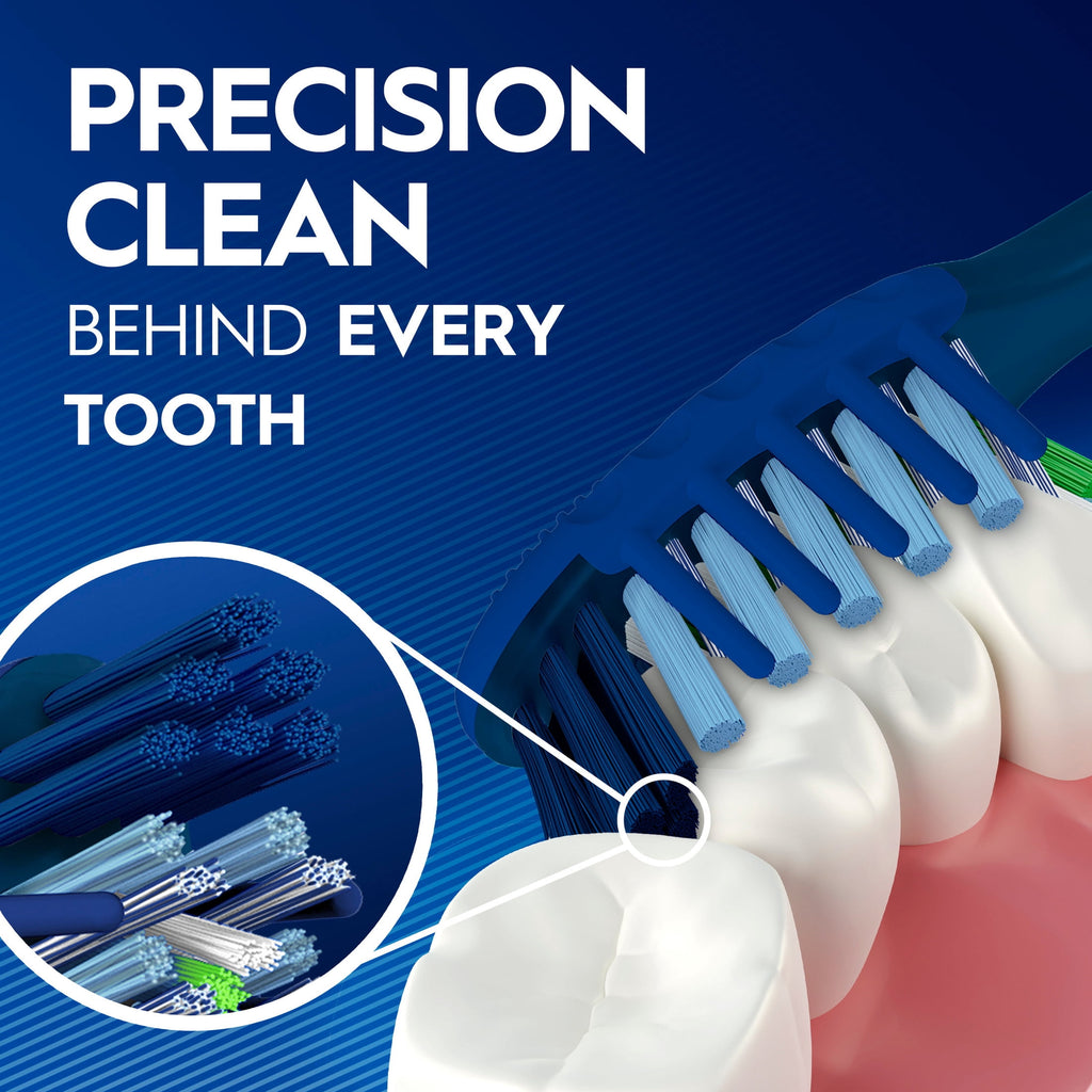 Toothbrush Pro Clean Cross Action, Deep Plaque Removal, 6 Count
