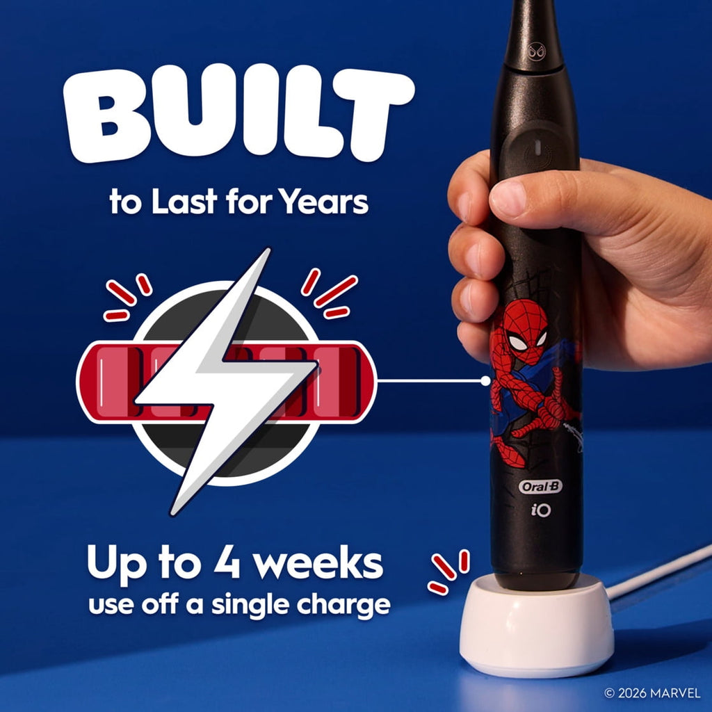 iO Kids Limited Rechargeable Electric Powered Toothbrush, Spiderman
