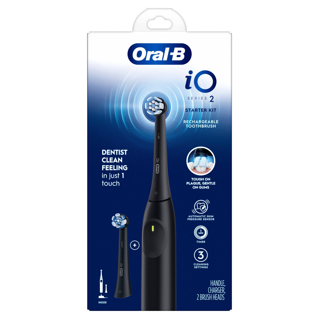 Toothbrush, iO Series 2 Electric Toothbrush Starter Kit, Night Black