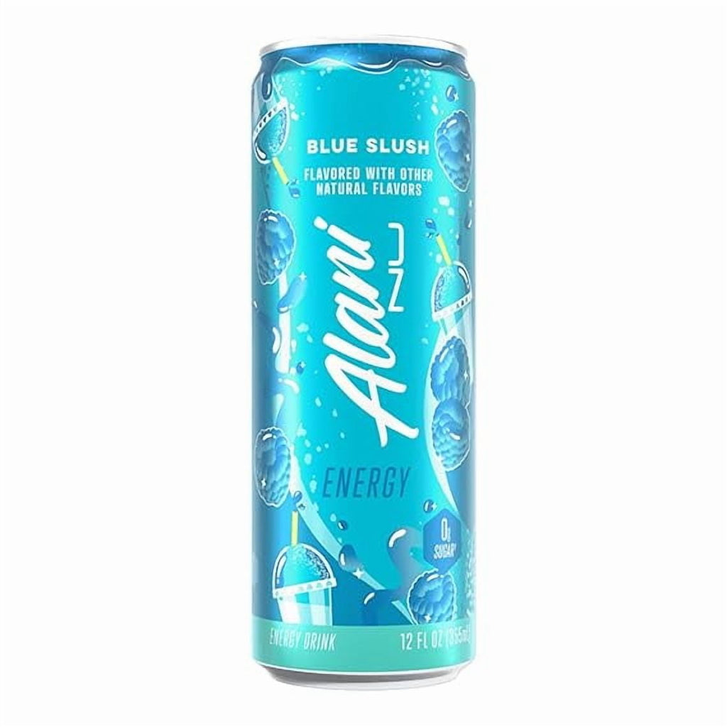 New  Energy Drinks Variety Pack - Blue Slush, Pink Slush, Watermelon Wave, Sugar-Free &amp; Low-Calorie (12 fl oz, Pack of 6)