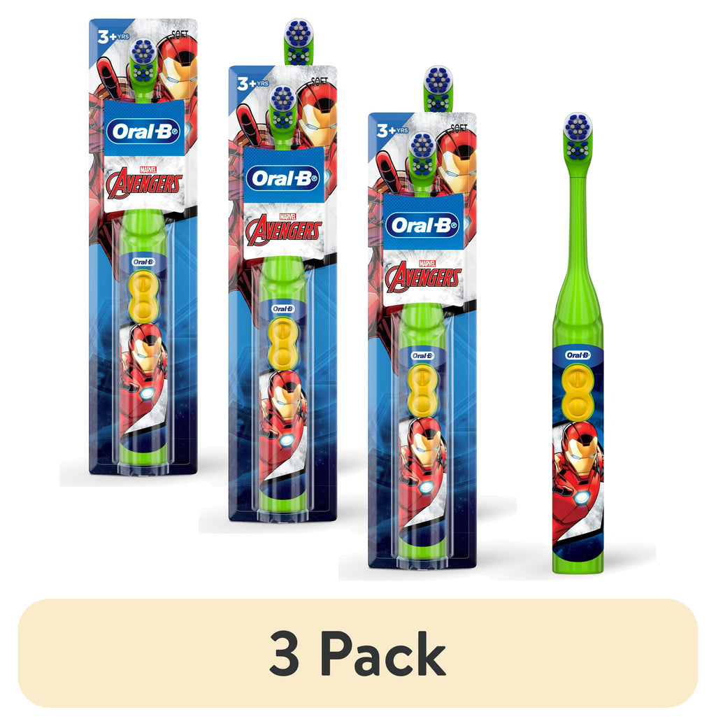 Battery Toothbrush featuring Avengers, Soft Bristles, for Kids 3+