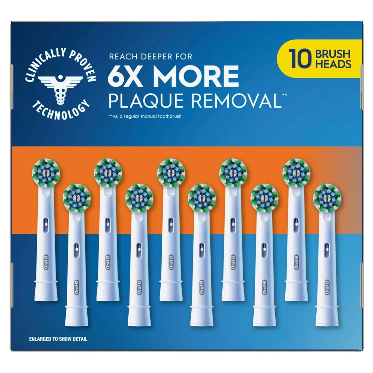 CrossAction X Replacement Brush Heads (10 Count)
