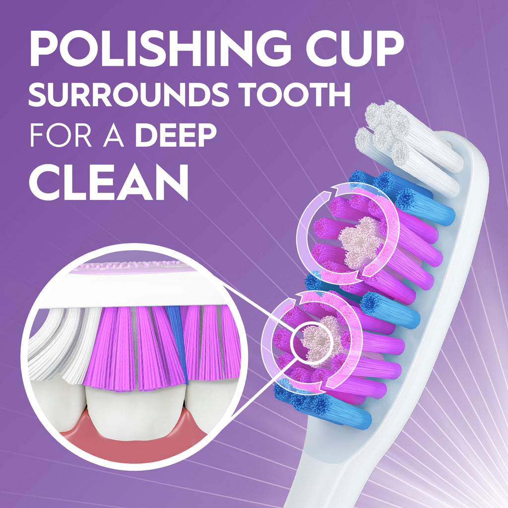 Toothbrush, Advanced Whitening Manual, Soft, 4 Count