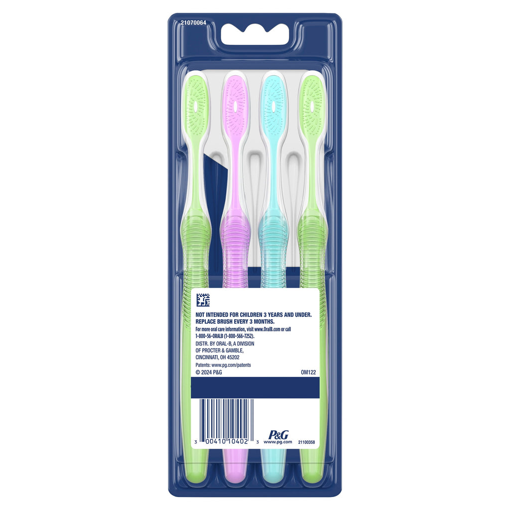 Toothbrush, Advanced Whitening Manual, Soft, 4 Count