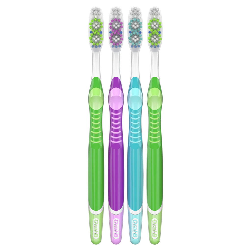 Toothbrush, Advanced Whitening Manual, Soft, 4 Count
