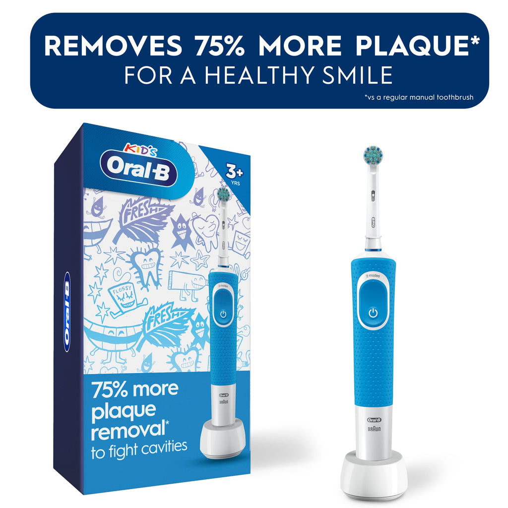 ‑B Kids Toothbrush, Kids Electric Toothbrush with Sensitive Compact Head and Timer, Ages 3+, Rechargeable