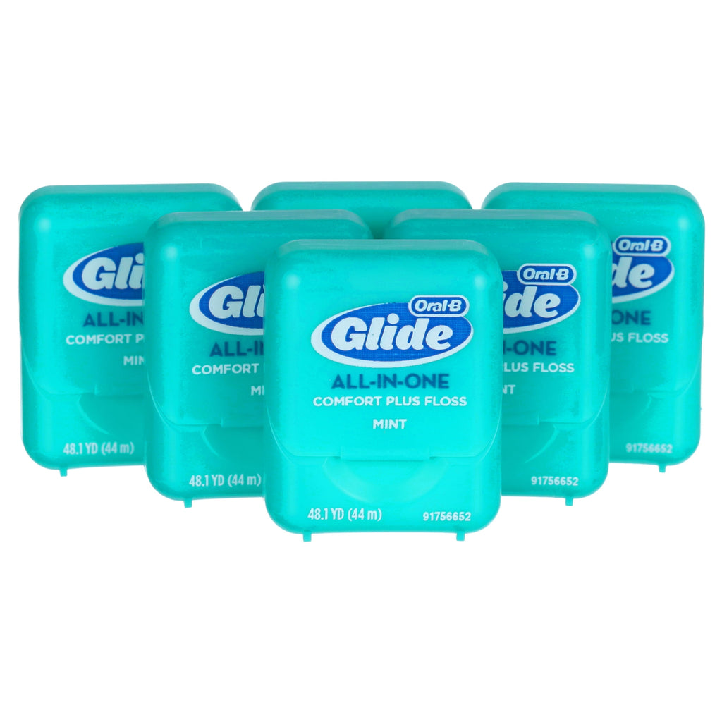 Glide All-in-One Dental Floss Brilliance Blast 44 m (Pack of 6)