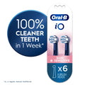 iO Gum &amp; Sensitive Replacement Heads, Electric Toothbrush Brush Heads, Black, 6 Count