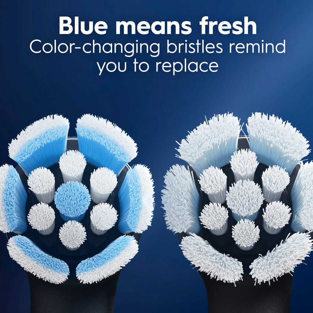 iO Gum &amp; Sensitive Replacement Heads, Electric Toothbrush Brush Heads, Black, 6 Count