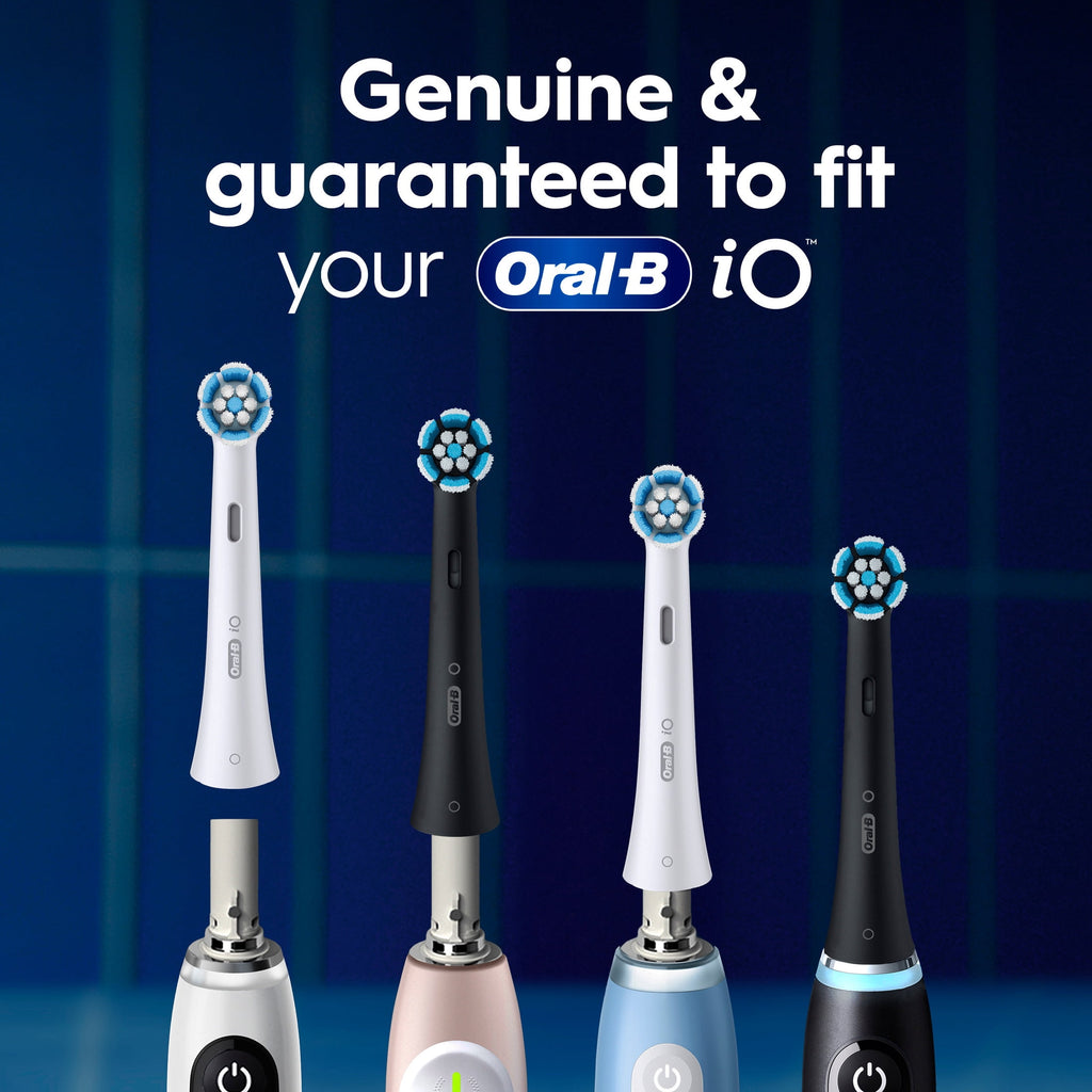 iO Gum &amp; Sensitive Replacement Heads, Electric Toothbrush Brush Heads, Black, 6 Count