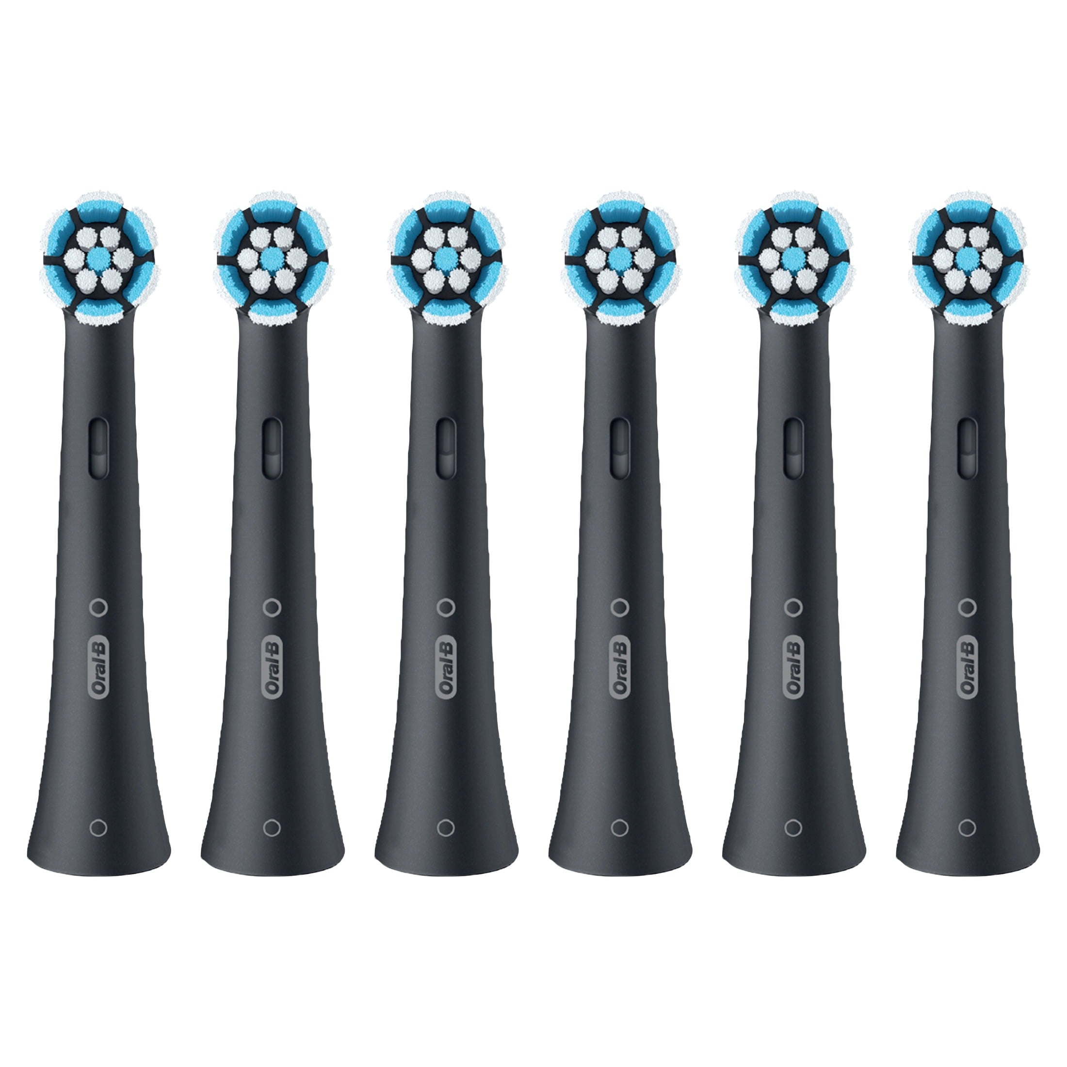 iO Gum &amp; Sensitive Replacement Heads, Electric Toothbrush Brush Heads, Black, 6 Count