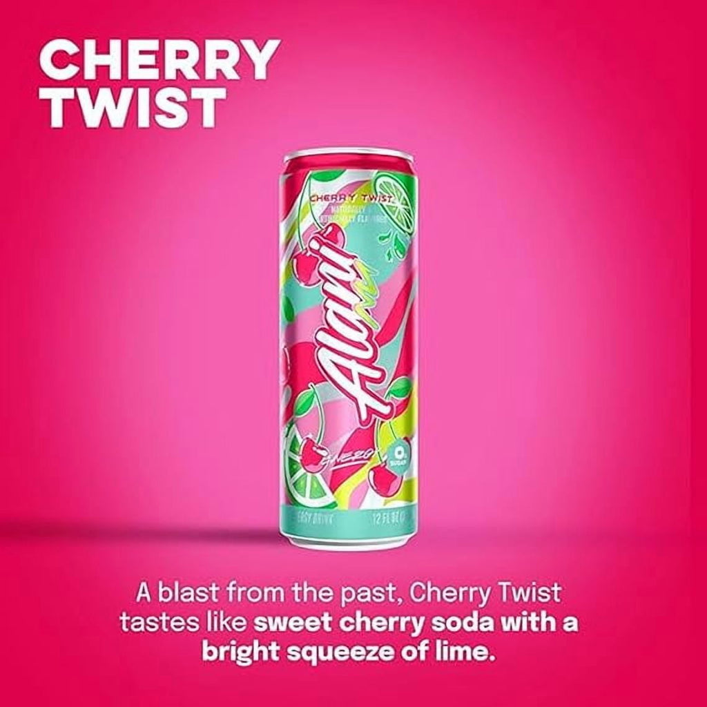 New  Energy Drinks, Cotton Candy, Winter Wonderland, Cherry Twist Variety Pack Sugar-Free, Low-Calorie, Energy Boost Drink 12 fl oz (Pack of 6)