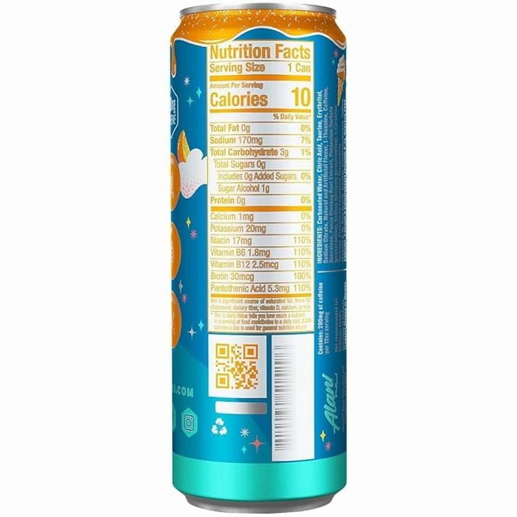 New  Energy Drinks Witches Brew, Dream Float, Hawaian Shaved Ice Variety Pack, Sugar-Free, Low-Calorie, 200mg Caffeine, Energy Boost Drink 12 fl oz (Pack of 6)