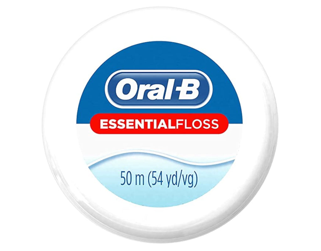 Essential Floss Unflavored Waxed 54 Yards (50m) - Pack of 5