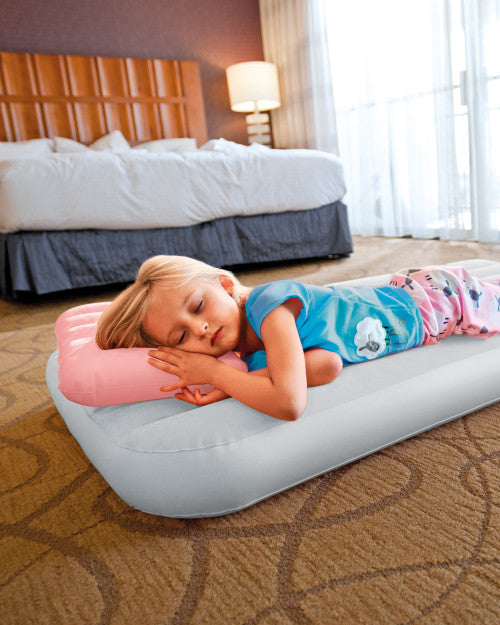 Kidz Inflatable Pillow 17"x11" - Pink/Blue