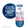 Toothbrush Heads, iO Gum &amp; Sensitive Replacement Heads, Electric Toothbrush Brush Heads, White, 6 Count